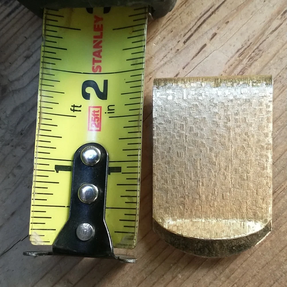 Bull money clip goldtone